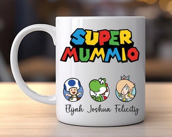 Super Mummio / Daddio personalised family mug dads birthday gift