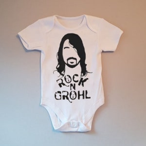 Rock n Grohl baby vest bodysuit