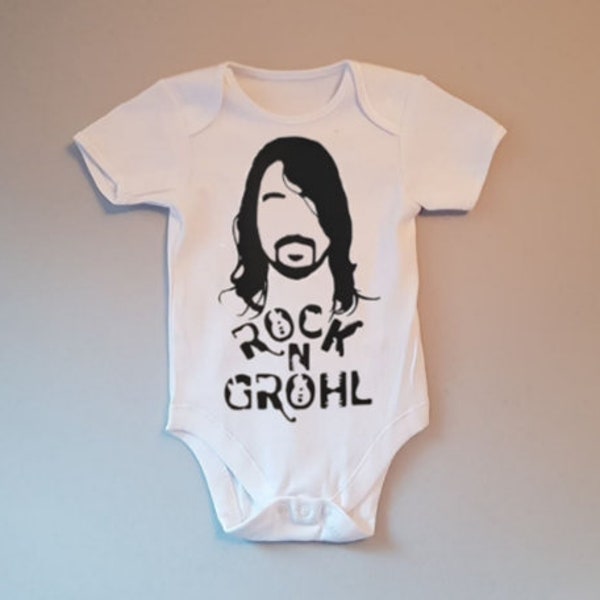 Traje de chaleco de bebé Rock n Grohl