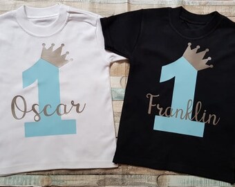 baby boy first birthday t-shirt