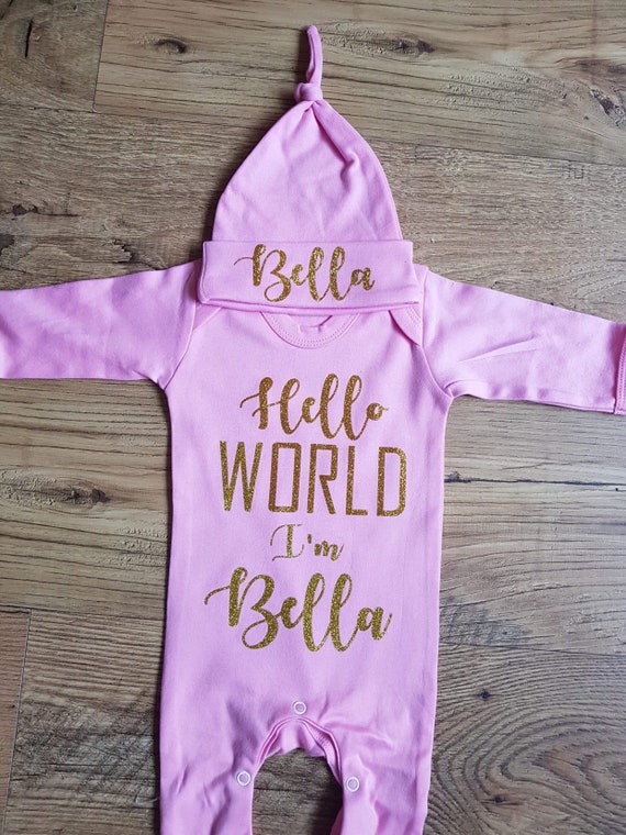 hello world sleepsuit