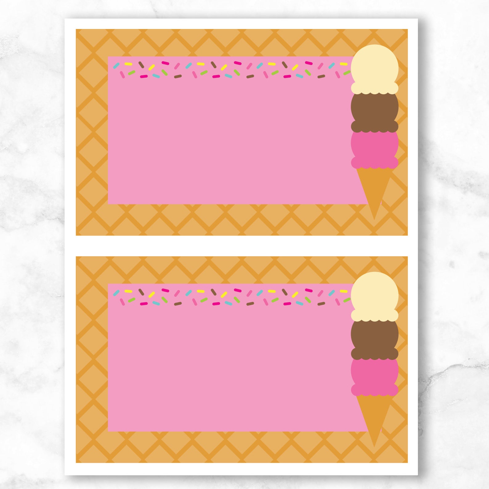 Ice Cream Shop Printable Imaginative Play Pretend Play | Etsy