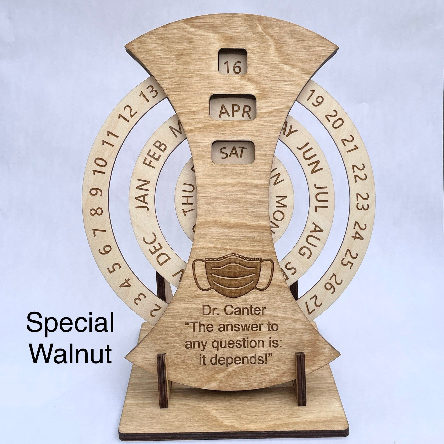 Personalized Wooden Perpetual Calendar | Teacher Gift - Etsy