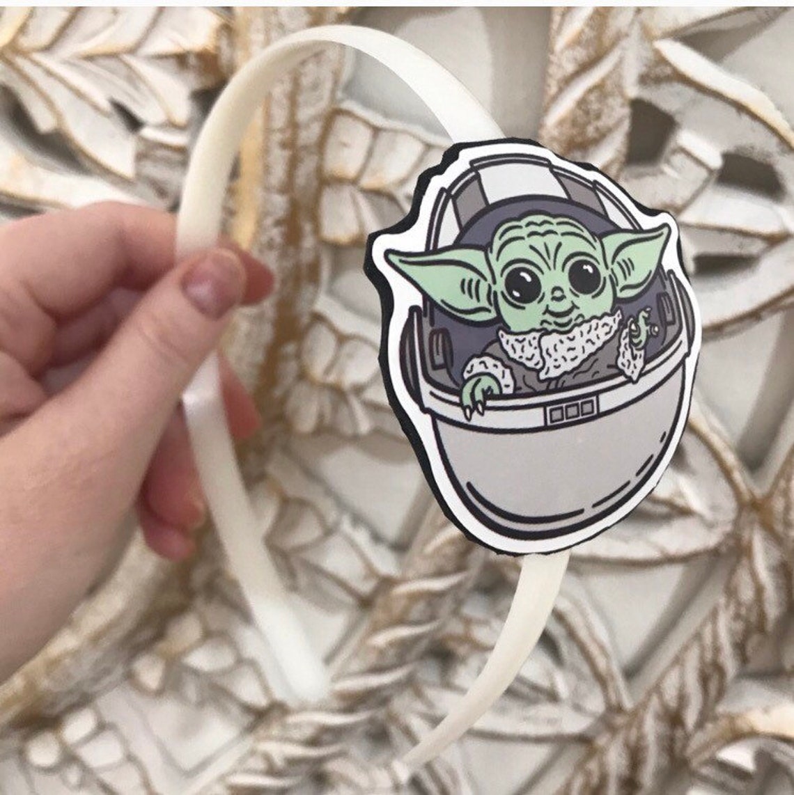 The Child and Baby Yoda Inspired Headband Etsy UK