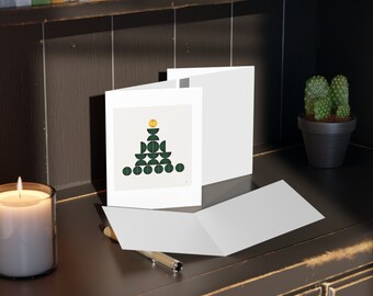 Holiday Cards, Tree Design, Blank Inside with matching envelopes