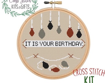 Counted сross stitch kit - Funny quote embroidery kit - DIY adult