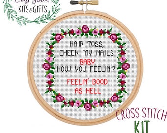 Lyrics Cross Stitch Pattern English Rock Band Cross Stitch 1970s Cross Stitch Glam Cross Stitch Famous People Cross Stitch Celebrity Song