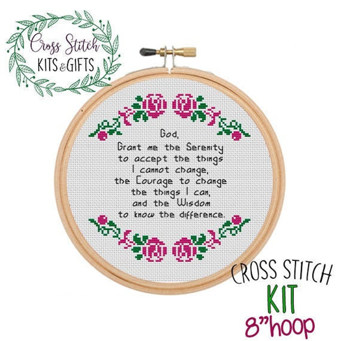 Serenity Prayer Counted Cross Stitch Kit. Serenity Prayer. Etsy