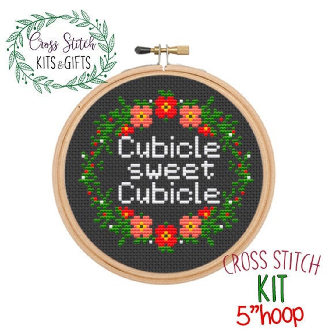 Cubicle Sweet Cubicle Cross Stitch Pattern – BAHG