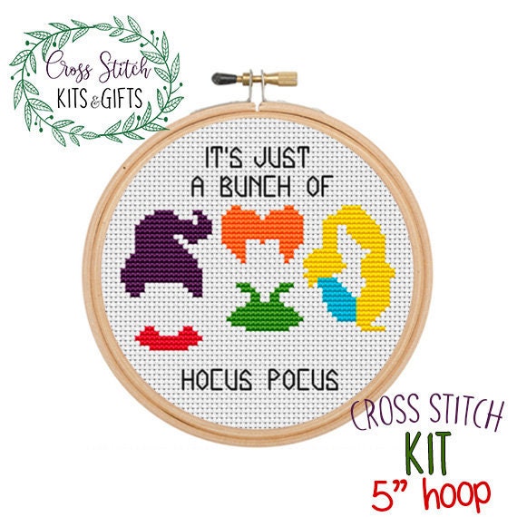 It's Just A Bunch of Hocus Pocus Cross Stitch Kit. Starter Etsy