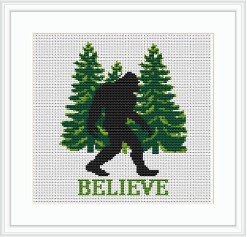 Keep Calm, Stitching Gifts Blue YETI Type Cross Stitch YETI Type