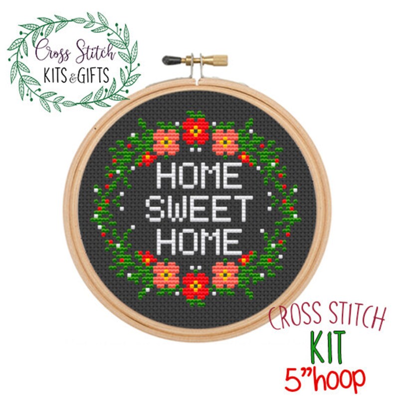 Home Sweet Home Counted Cross Stitch Pattern. Home Cross Etsy