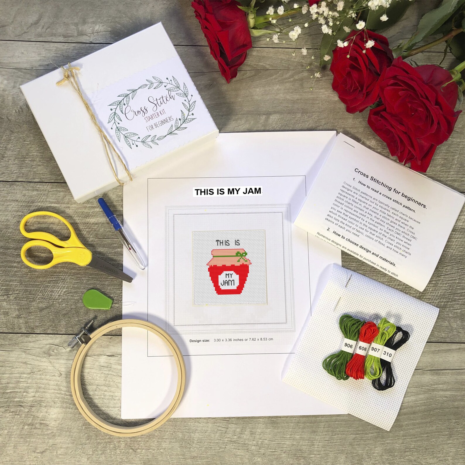 This Is My Jam. Starter Kit For Beginners. Jam Cross Stitch Etsy