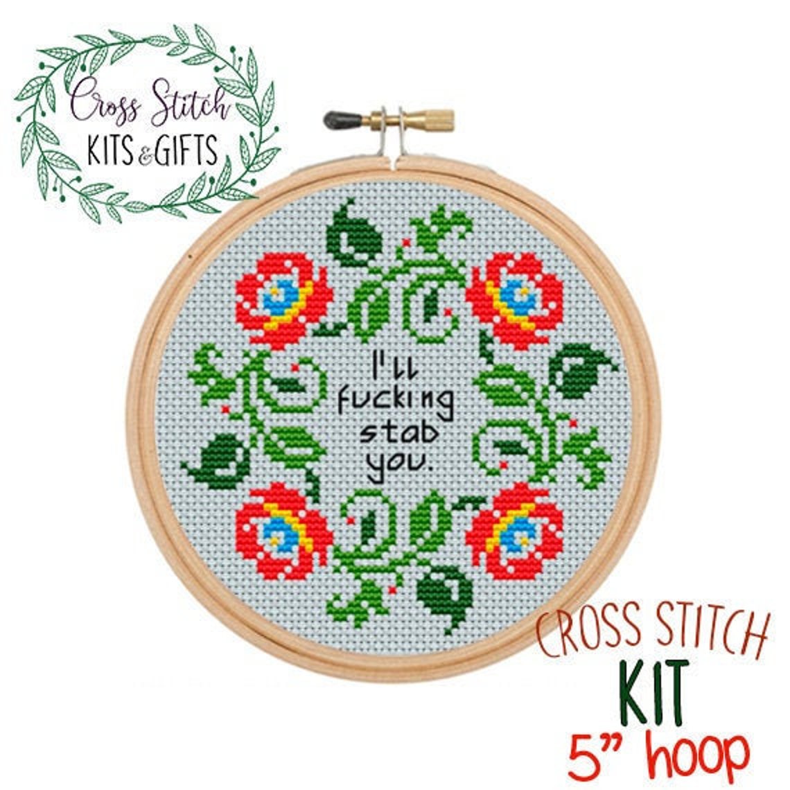 Starter Cross Stitch For Beginners. Adult Cross Stitch Kit. Etsy