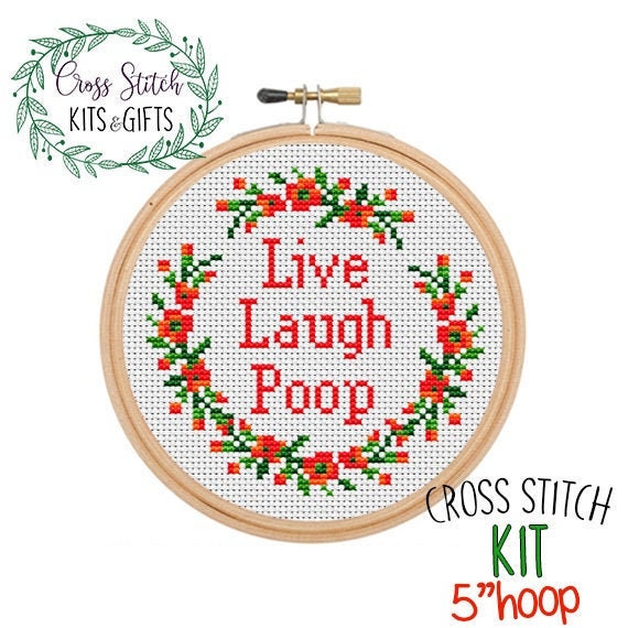 Subversive Cross Stitch Kit. Adult Starter Cross Stitch Kit for