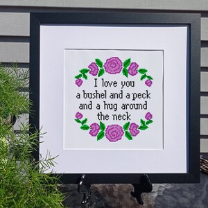 Wall Art. I Love You A Bushel and A Peck. Lyrics. Song Print. - Etsy
