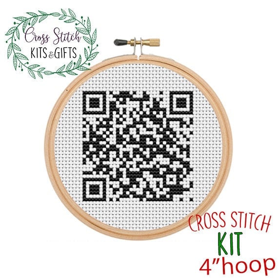 Wifi Code Rickroll Rick Roll Funny Gag Cross Stitch (Download Now) 