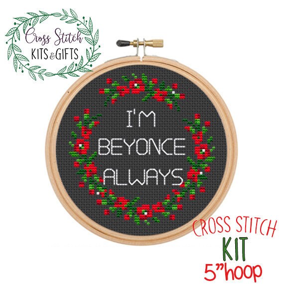 Counted сross stitch kit - Funny quote embroidery kit - DIY adult cross  stitch