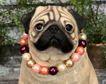 Pugdashian's 'Pumpkin Spice'  -  Colorful Fall Beaded Necklace - Fashions by Pugdashians