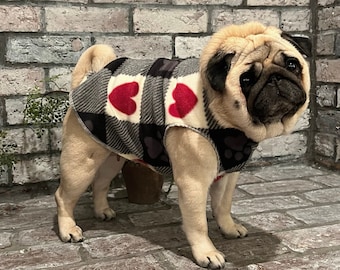 Pugdashian's 'LOVE YOU' Cozy Fleece Pullover - One Piece