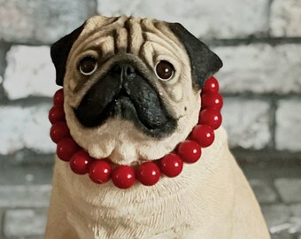 Pugdashian's 'Ruby'  -  Colorful Beaded Necklace - Unisex - Fashions by Pugdashians