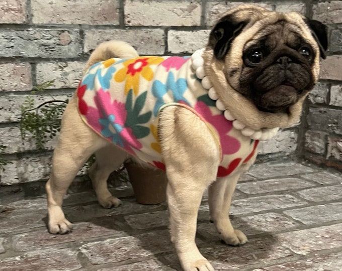 Pugdashian's 'BLOSSOM' Cozy Fleece Pullover - One Piece