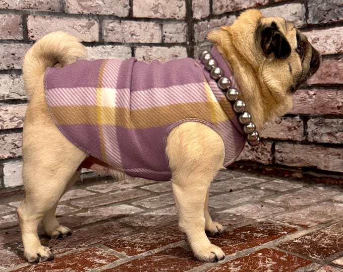 Pugdashian's 'Lilac'  Cozy Fleece - One Piece Pullover