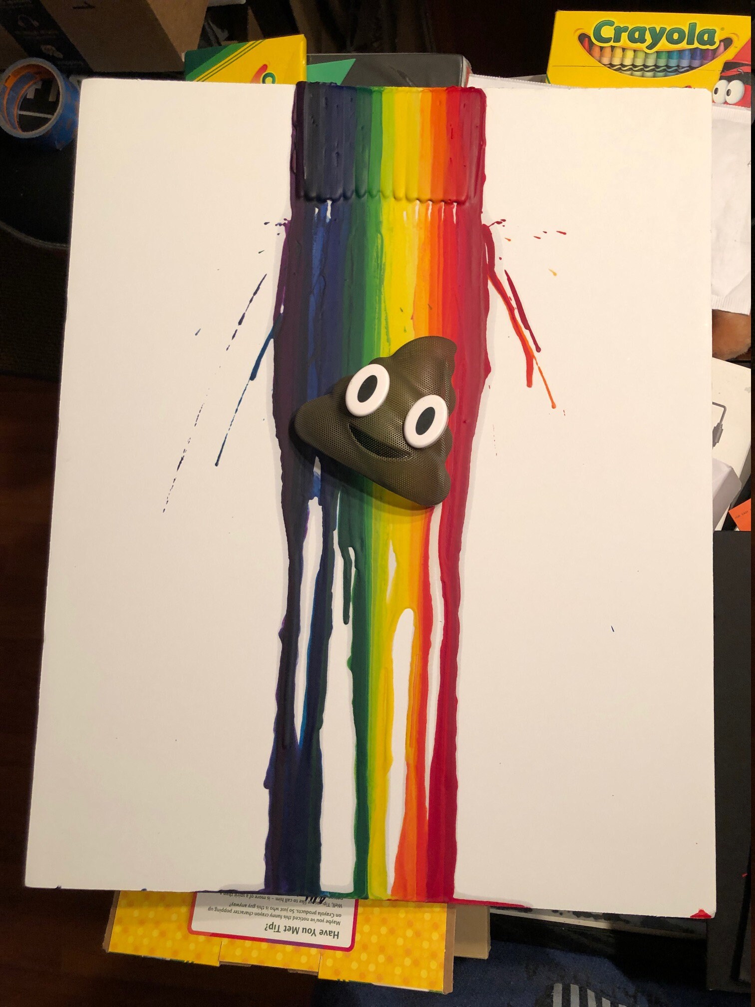 Emoji Poop Rainbow Crayon Melt Etsy