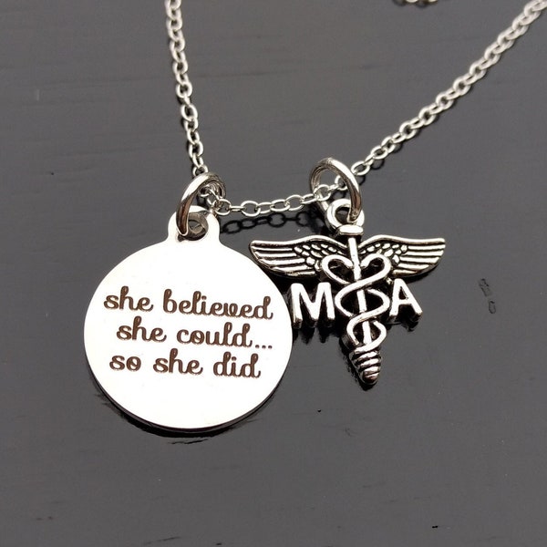 Medical Assistant Necklace Etsy