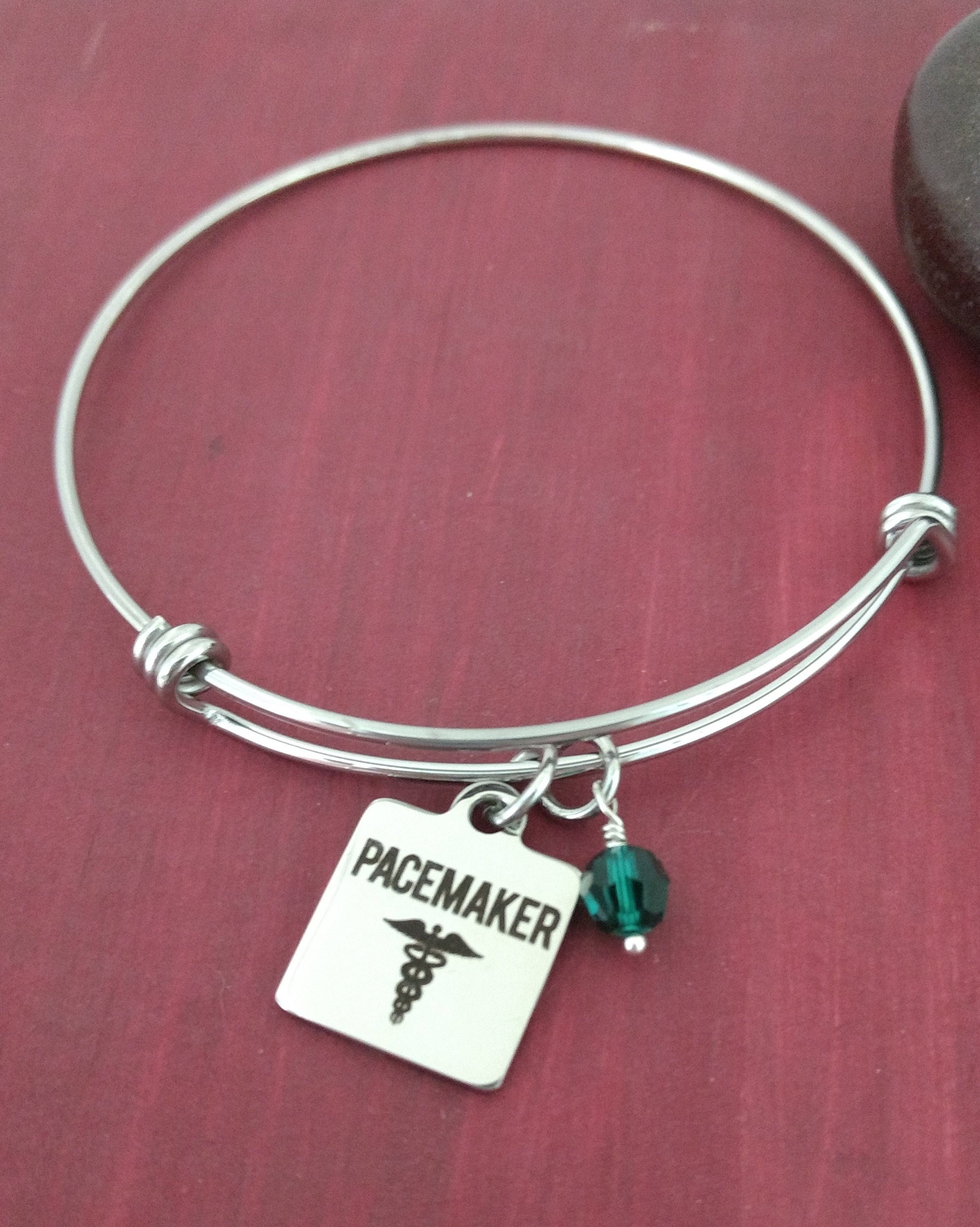 Pacemaker Medical ID Bracelet Stainless Steel Adjustable Etsy