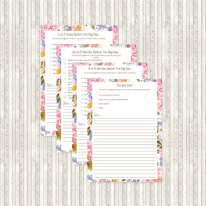 Printable/Downloadable 100 pages PDF Destination Wedding Planner image 3