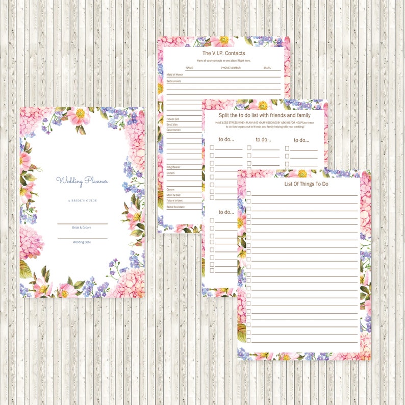 Printable/Downloadable 100 pages PDF Destination Wedding Planner image 2