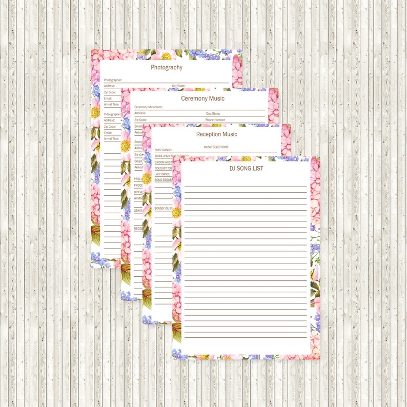 Printable/Downloadable 100 pages PDF Destination Wedding Planner image 9