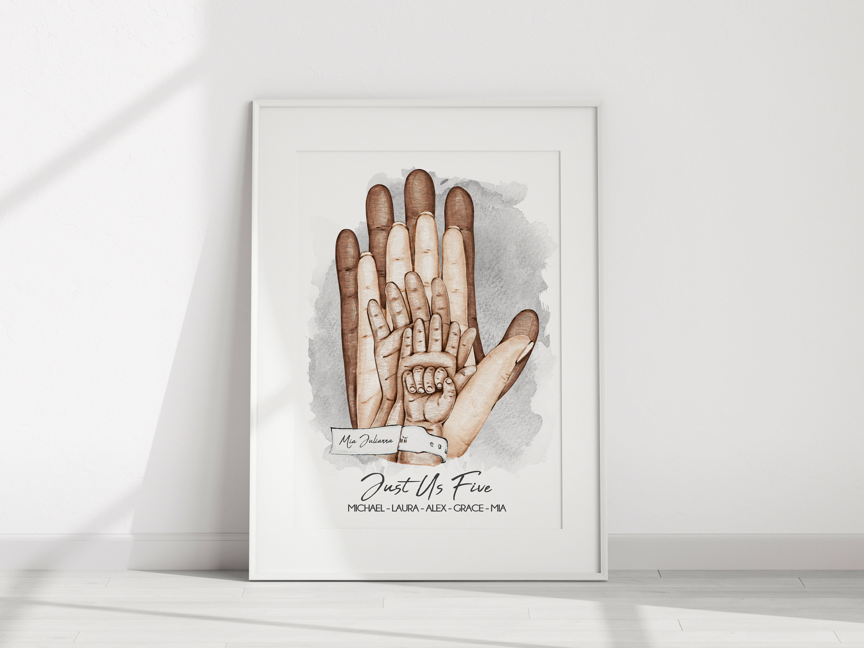 ☆ Affiche, Empreintes d'Amour, les Mains qui Tissent votre Famille