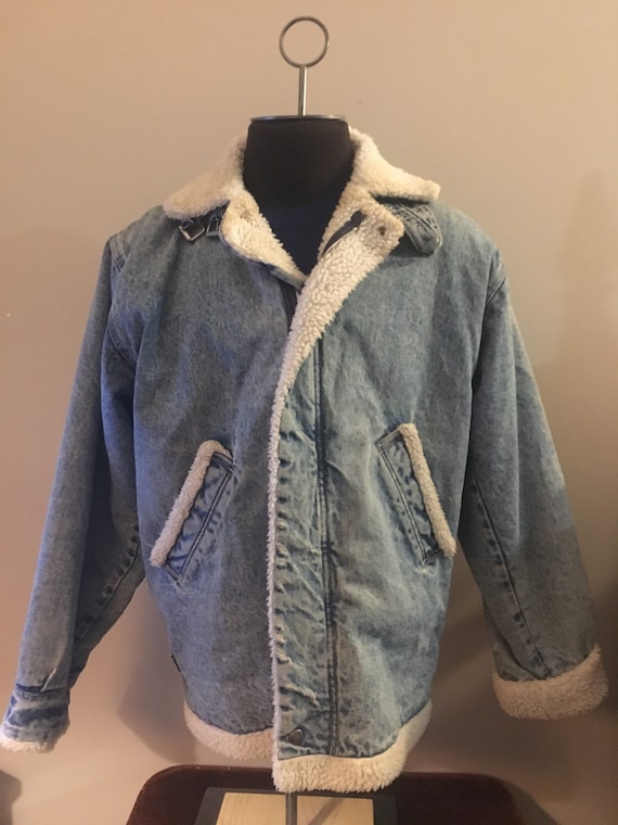 Vintage Sherpa Jean Jacket