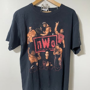 Vintage NWO WCW Wrestling Tshirt Wolfpack Unity 90s Grail Scott Hall Buff Bagwell Hulk Hogan