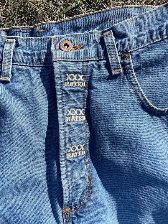 570px x 760px - Vintage Manager Jeans XXX Rated Denim 90s Grail High Waist Mocassino - Etsy  Denmark