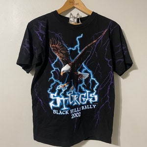 古*～様 Harley-Davidson ブラックヒルズラリー2002 Tシャツ Vtg Harley Davidson Shirt 2002 Black Hills Rally 62nd