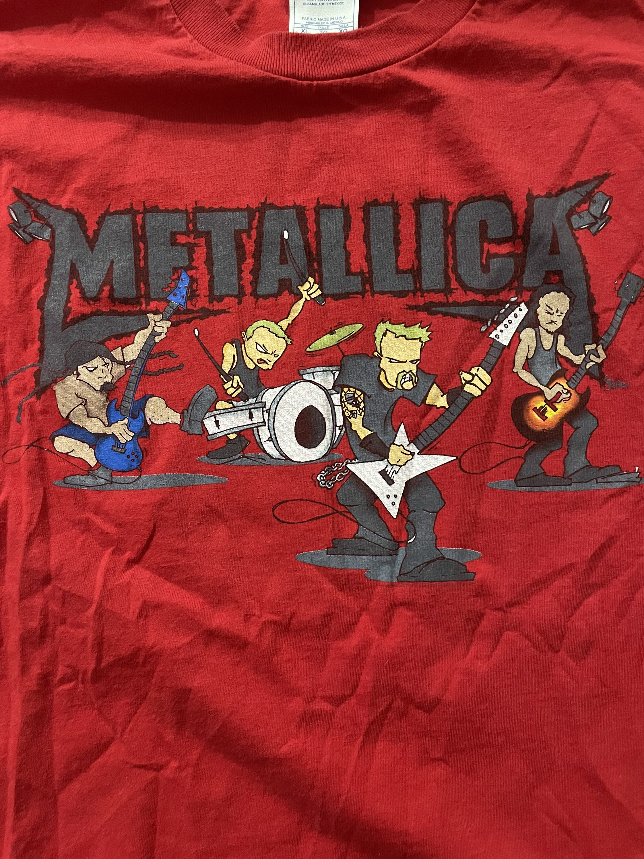Metallica Madly in Anger With the World Tour Shirt Band Tees Heavy
