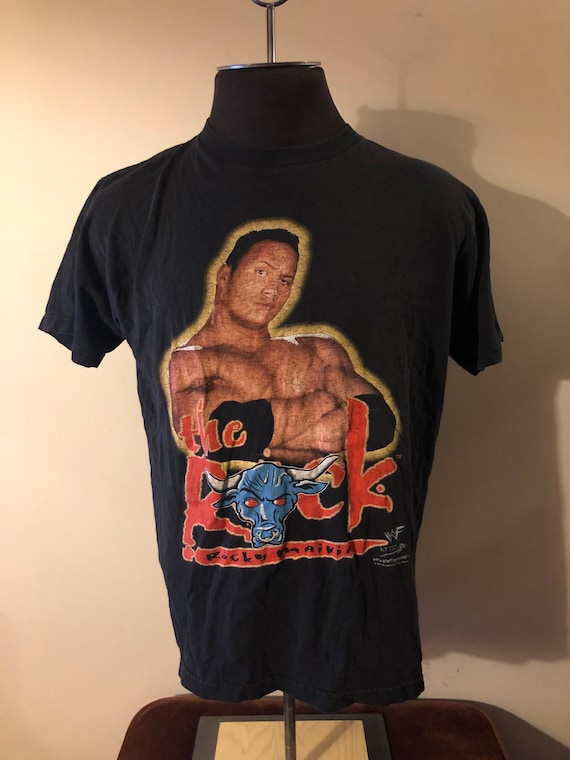 Vintage WWF WWE Rocky Maivia Shirt the Rock 90s - Etsy