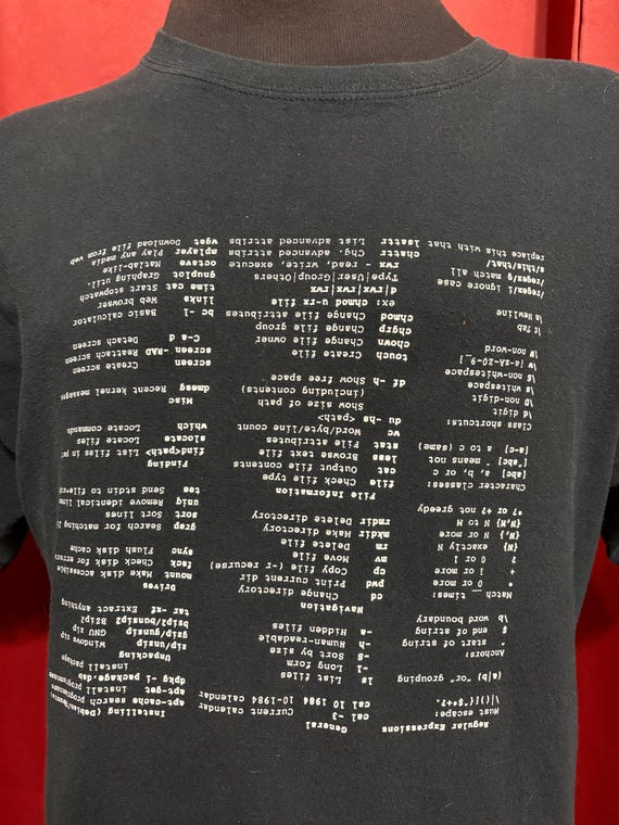 Vintage Linux Computer Quick Commands Tshirt 90’s… - image 4