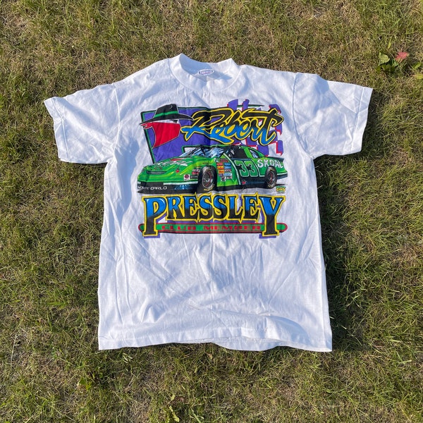 Vintage Robert Pressley Nascar Shirt Skoal Racing 90s