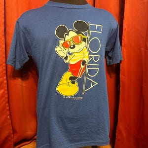 Vintage Mickey Mouse Shirt Florida Disney Single Stitch
