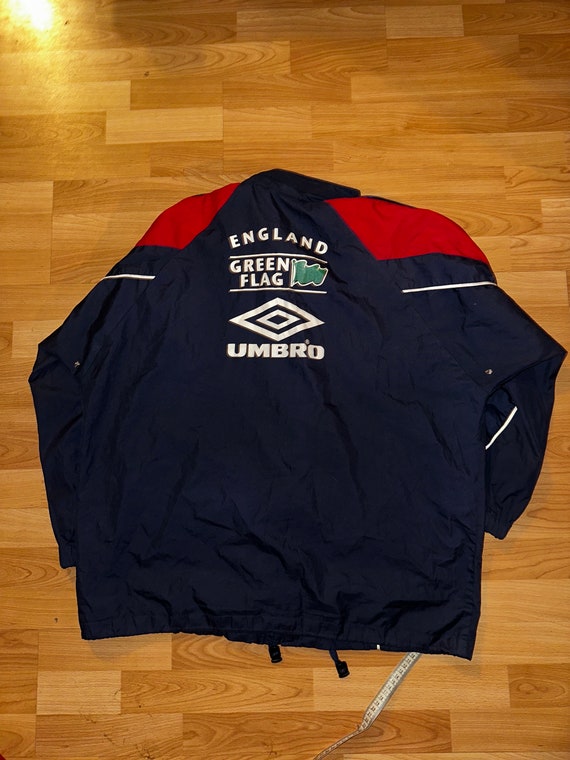 Vintage England Green Flag Jacket 90's Umbro Football Vintage England Green Flag Jacket 90's Umbro Football
