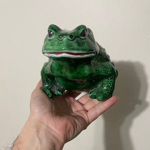 Vintage Ceramic Frog Glazed