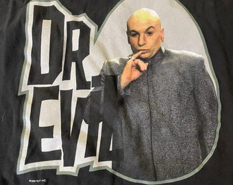 90s DR. EVIL BIG FACEDr.イーブル ムービーTシャツ 90s DR. EVIL BIG