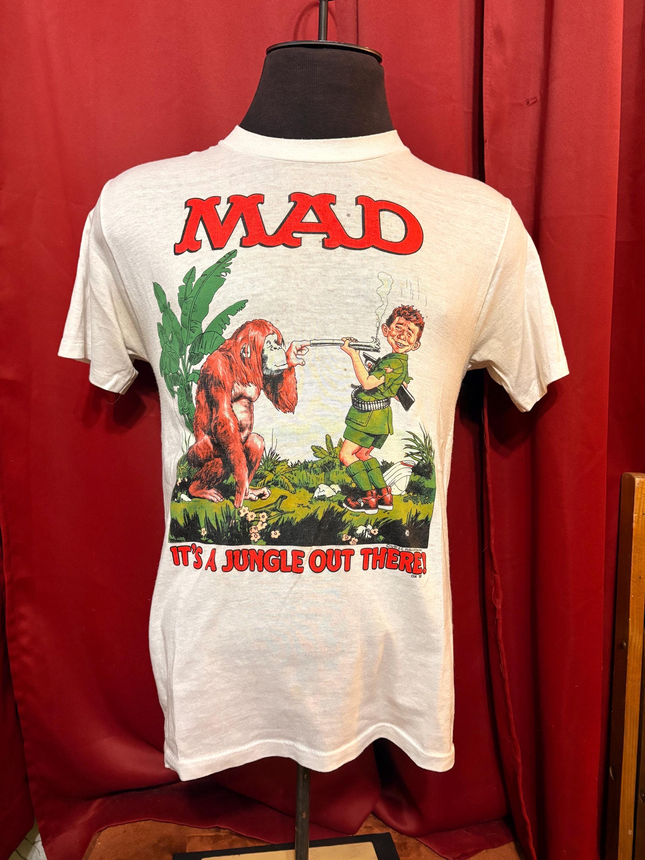 Vintage MAD Magazine Shirt It's Like a Jungle Out There Cover - Etsy