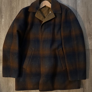 Vintage Pendleton Jacket 70s Reversible Plaid Coat