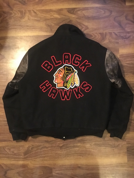 chicago blackhawks varsity jacket