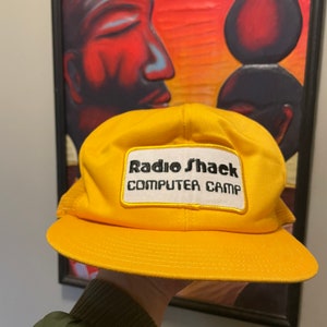 Vintage Radio Shack Hat 80s Computer Camp SnapBack Patch Hat Crypto Grail Crypto Coin 8 Bit
